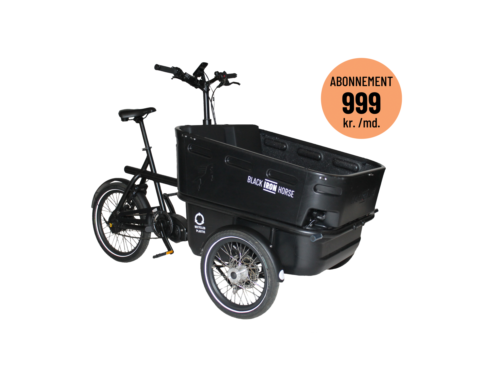 Black Iron Horse IBEX elektriline kaubajalgratas – kompaktne peremudel