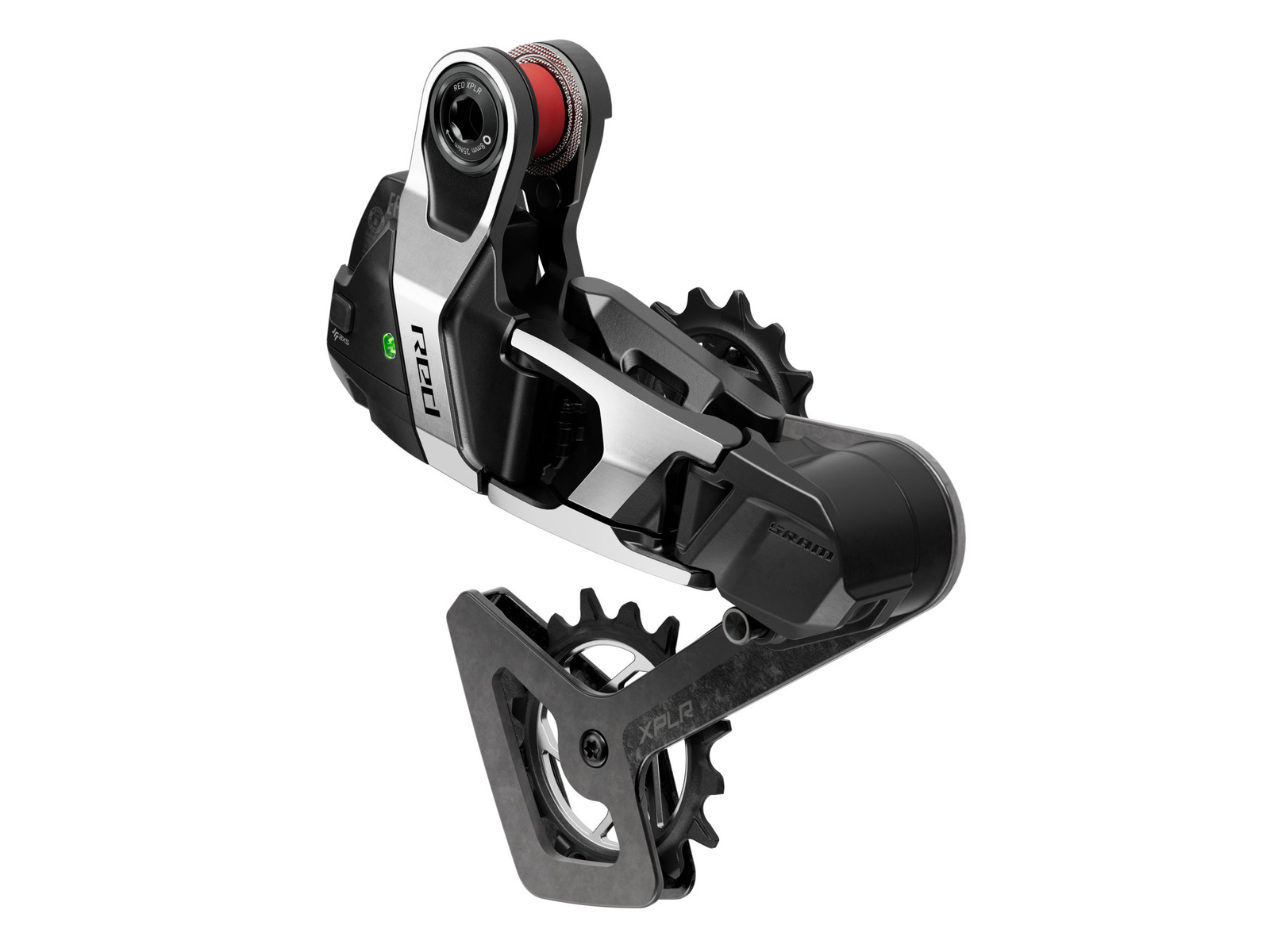 SRAM RED XPLR AXS tagumine käiguvahetaja, 13 käiku, hõbedane (ilma akuta)