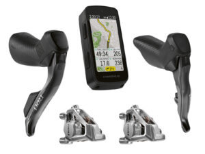 SRAM RED MY25 käigu-/pidurikangide uuenduskomplekt koos Hammerhead Karoo rattakompuutriga