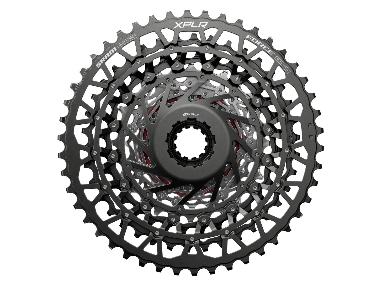 SRAM Force XPLR XG-1371 kassett 10-46T, 13 käiku