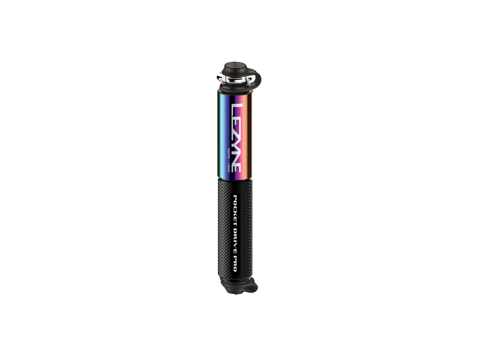 Lezyne Pocket Drive Pro käsipump, must-metallik