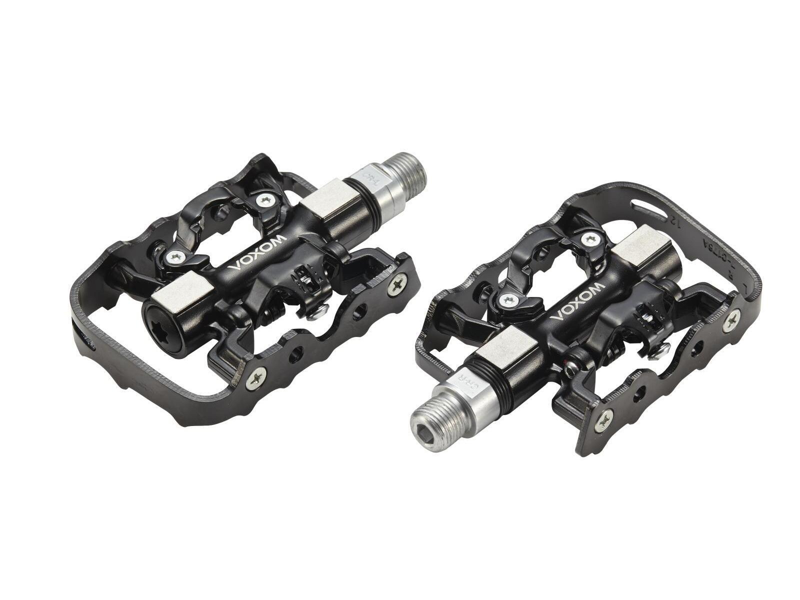 Voxom Pe18 SPD-pedaalid, kahepoolsed, must