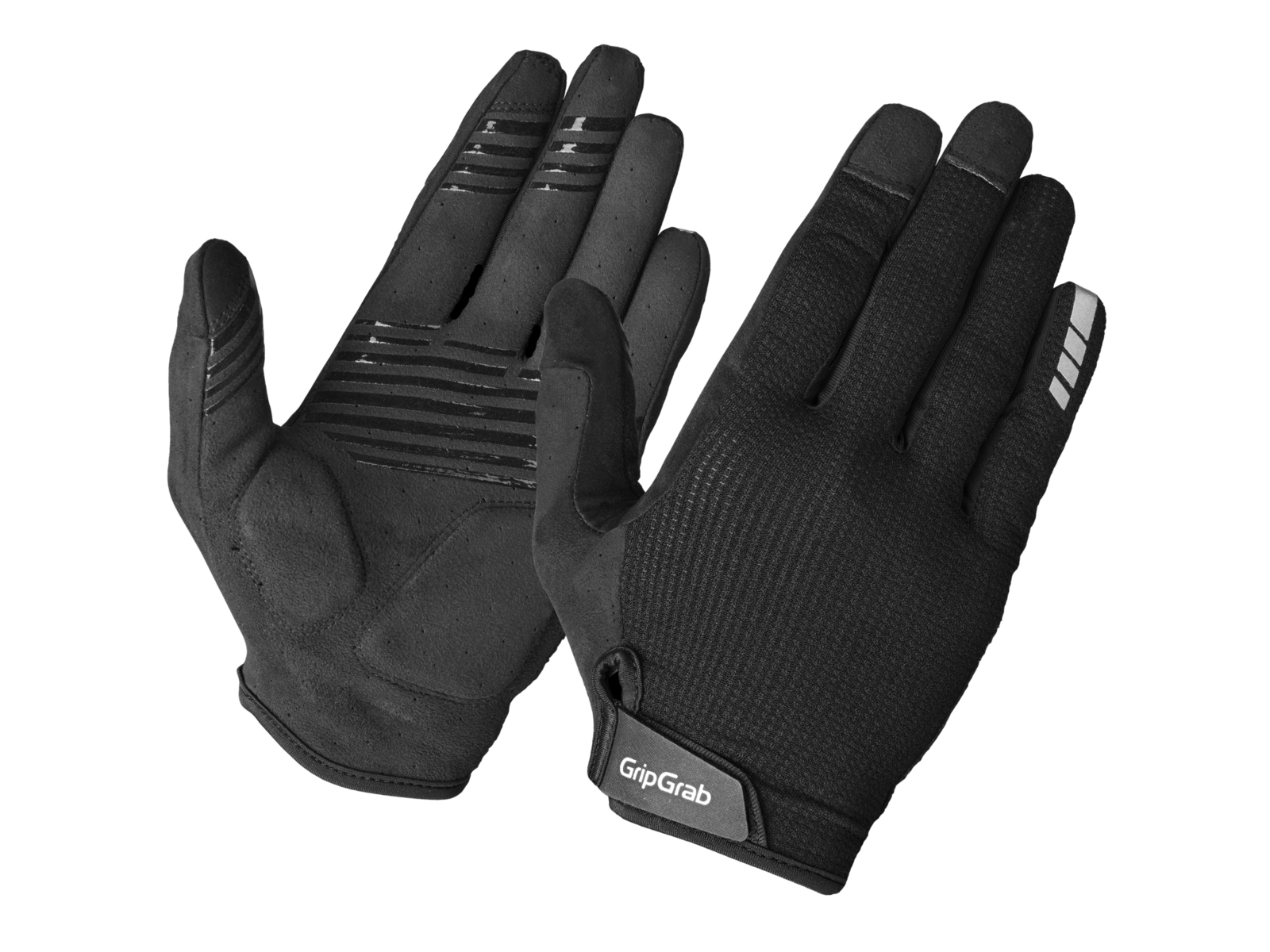GripGrab EXPLR RC Max polsterdatud täispikkade sõrmedega suvekindad, mustad
