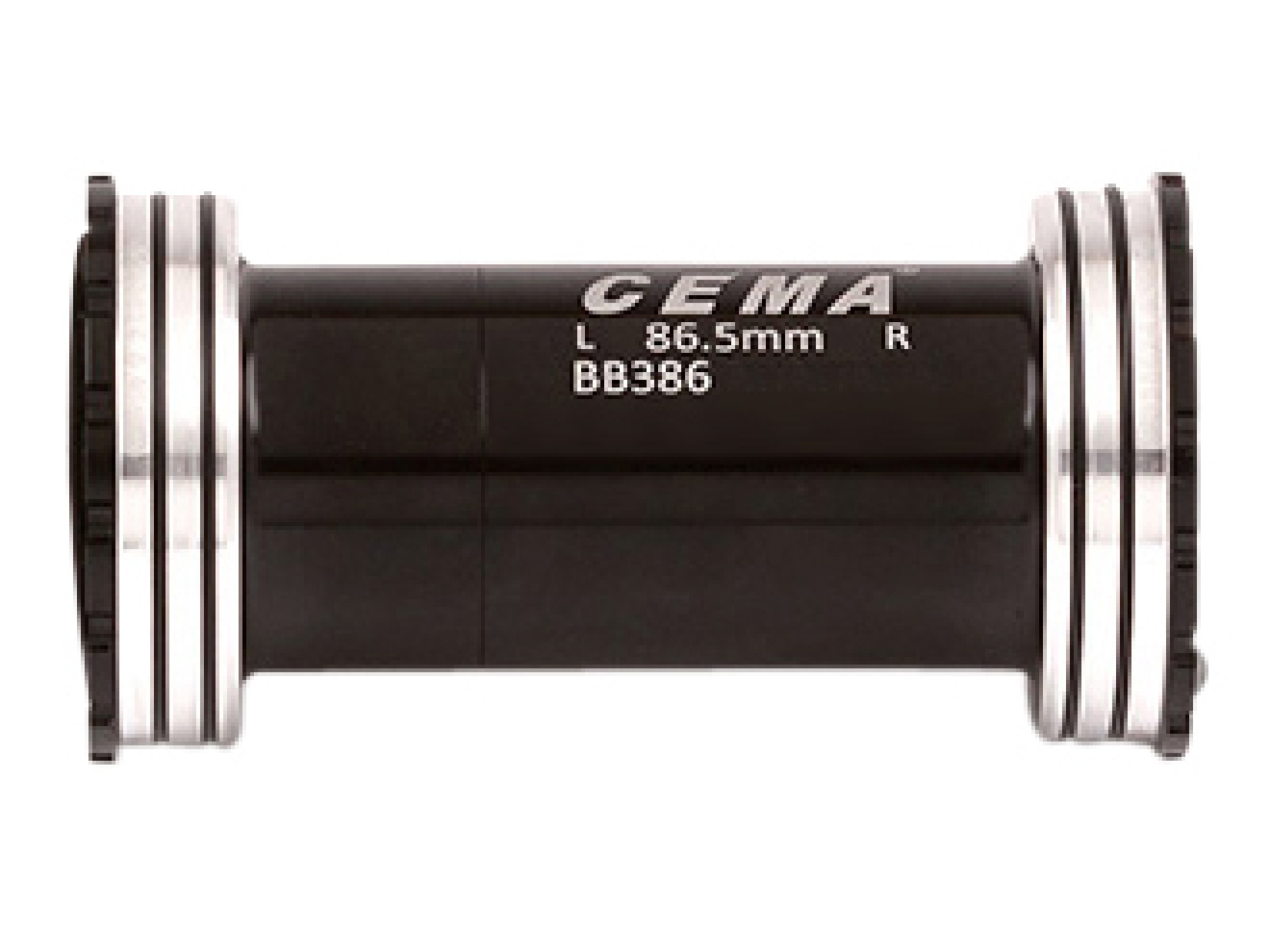 CEMA BB386 keraamiline keskjooks SRAM GXP vändale, 86,5 x 46 mm, must, Interlock
