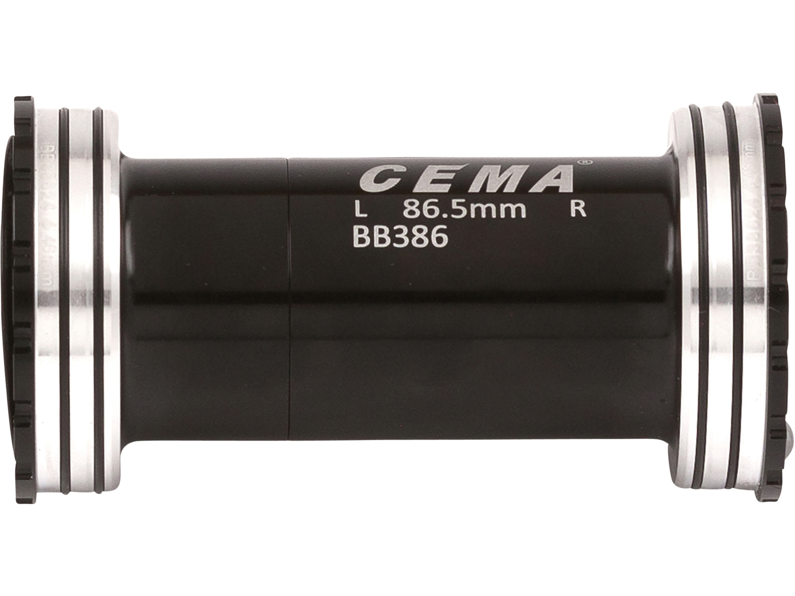 CEMA BB386 keraamiline keskjooks SRAM GXP vändale, 86,5 x 46 mm, must, Interlock - Image 2