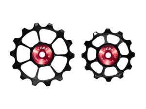 CEMA käiguvahetaja rullikud 12-14T, Full Ceramic, Shimano Dura-Ace 12k, must-punane