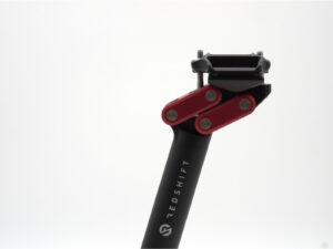 Redshift Dual-Position aero sadulapost, must-punane