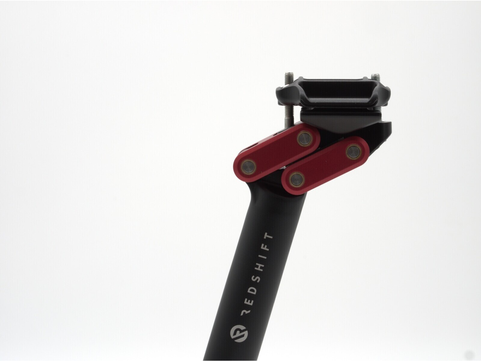 Redshift Dual-Position aero sadulapost, must-punane