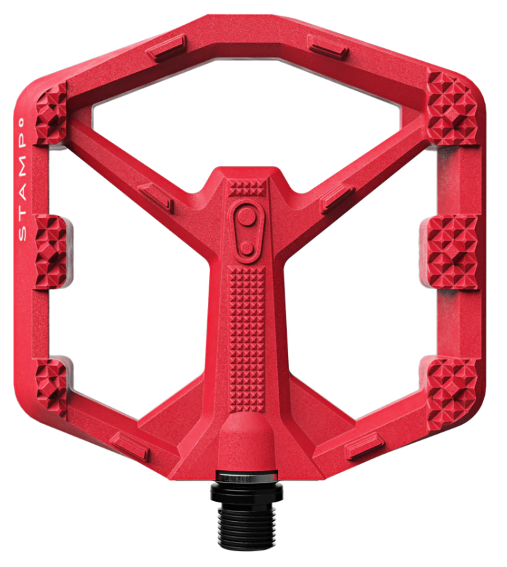Crankbrothers Stamp 0 pedaalid, suur (large), erepunane
