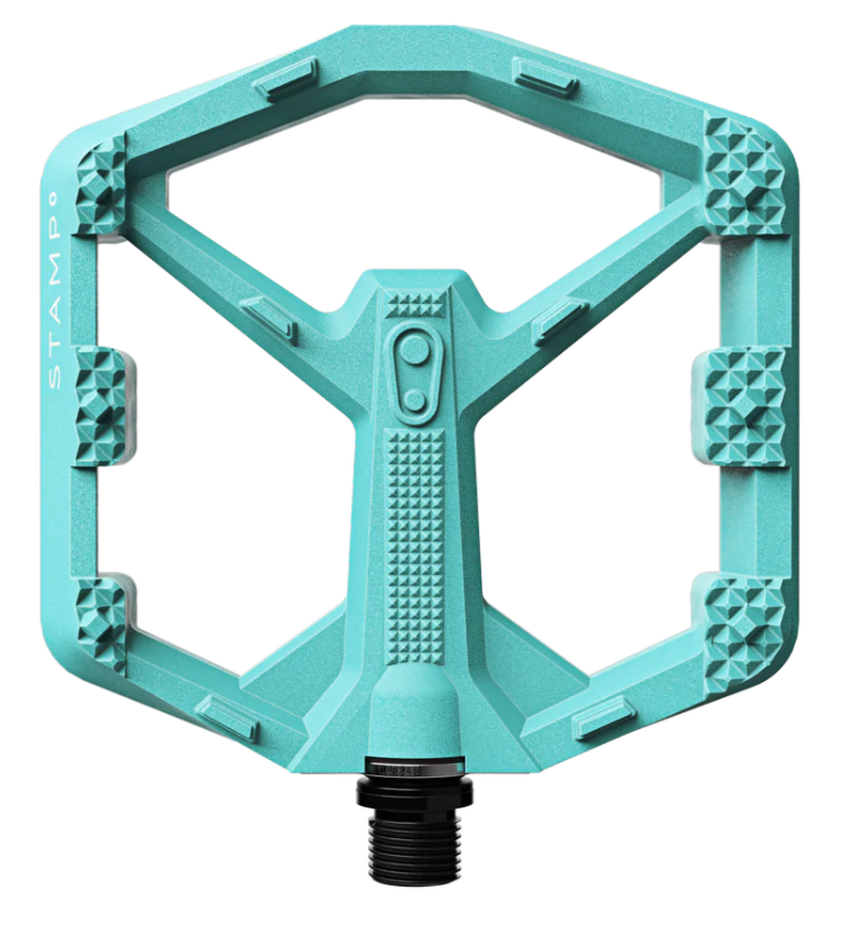 Crankbrothers Stamp 0 pedaalid, suur (large), türkiissinine