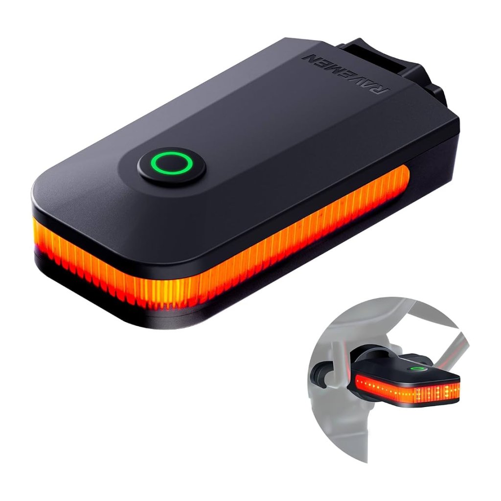 Tagatuli RAVEMEN CL01 USB COB 30lm Auto On/Off ja piduritulega
